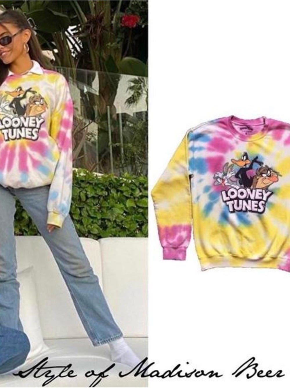 🦋vintage looney tunes tie dye sweatshirt🦋